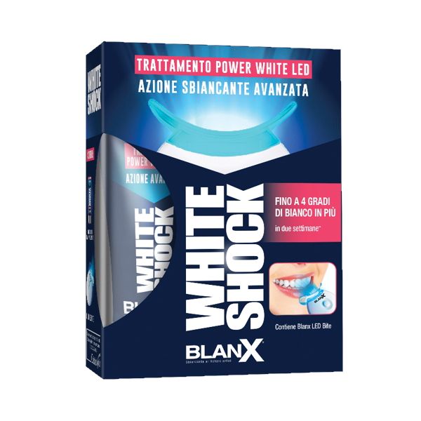 BLANX  WHITE SHOCK TRATTAMENTO SBIANCANTE 30ML + LED BITE
