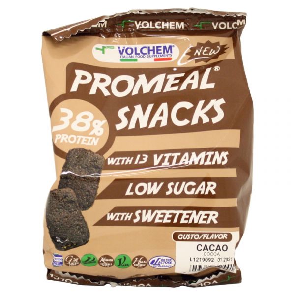 VOLCHEM PROMEAL PROTEIN SNACKS CACAO 6 X 12,5 G