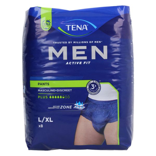 Tena Men Active Fit Plus Pants M (9 Pants), 49% OFF