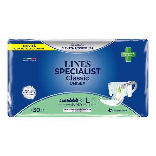 PANNOLONE A MUTANDA LINES SPECIALIST CLASSIC 30 PEZZI