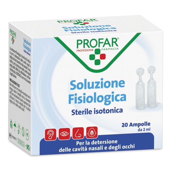 PROFAR SOLUZIONE FISIOLOGICA STERILE ISOTONICA 2ML X 20AMPOLLE