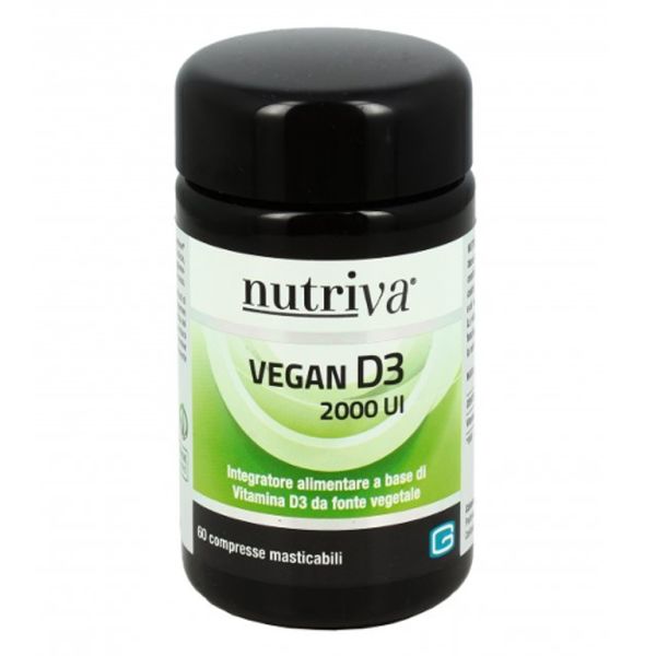 NUTRIVA VEGAN VITAMINA D3 60 COMPRESSE 2000 UI