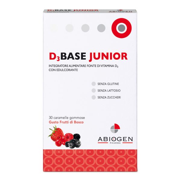 D3 BASE JUNIOR 30 CARAMELLE FRUTTI DI BOSCO