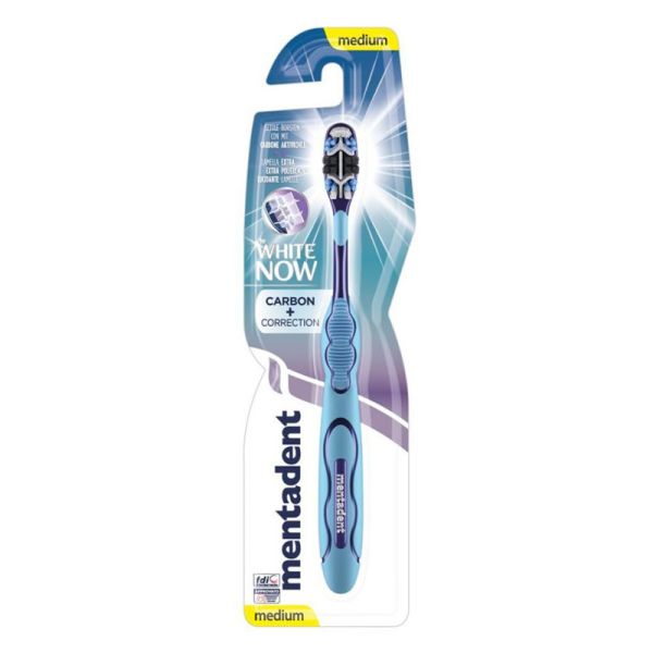 MENTADENT SPAZZOLINO WHITE NOW CARBON
