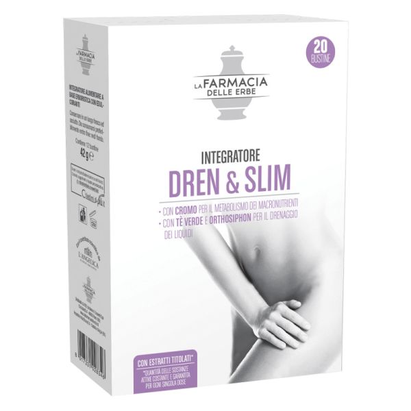 FARMACIA DELLE ERBE INTEGRATORE DREN & SLIM 20 BUSTINE