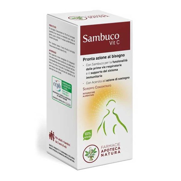 SAMBUCO VITAMINA C SCIROPPO CONCENTRATO 89,5 ML
