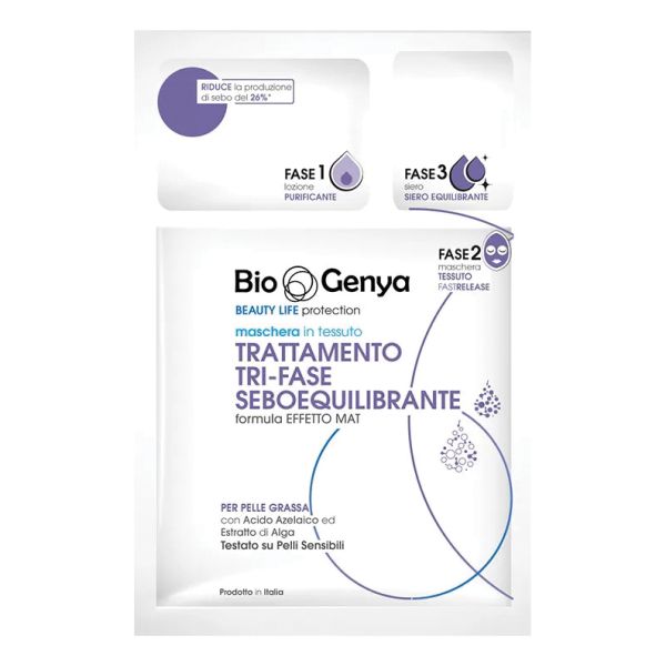BIOGENYA BEAUTY LIFE PROTECTION RATTAMENTO TRI-FASE SEBOEQUILIBRANTE 1 MASCHERA