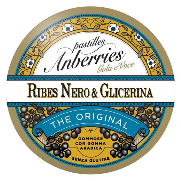 ANBERRIES CLASSICHE RIBES NERO & GLICERINA CARAMELLE 55 G