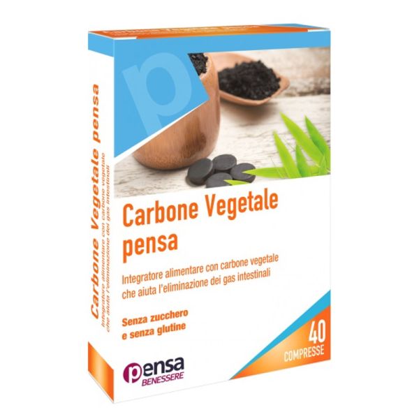 CARBONE VEGETALE PENSA 40 COMPRESSE