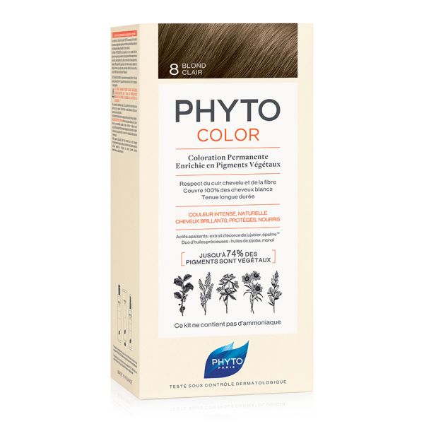 PHYTOCOLOR TINTURA COLORE BIONDO CHIARO N.8