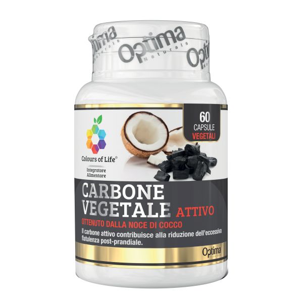 COLOURS OF LIFE CARBONE VEGETALE ATTIVO 60 CAPSULE VEGETALI 430 MG