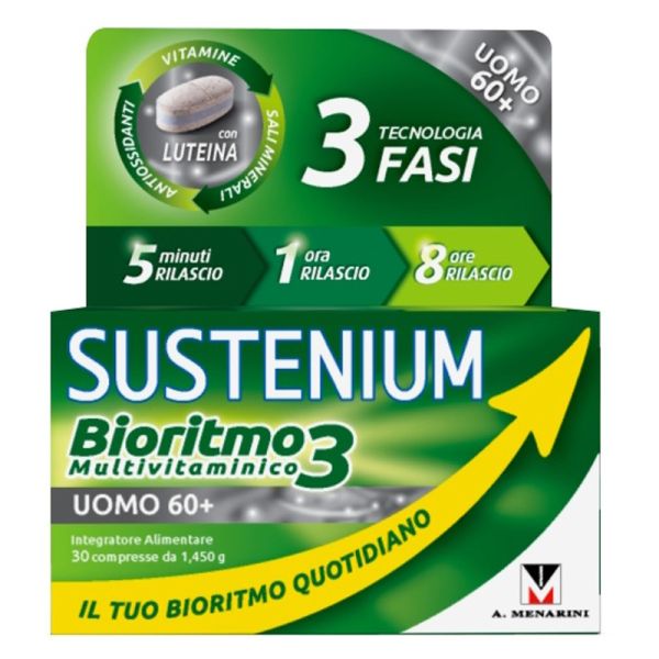 SUSTENIUM BIORITMO3 MULTIVITAMINICO UOMO 60+ 30CPR