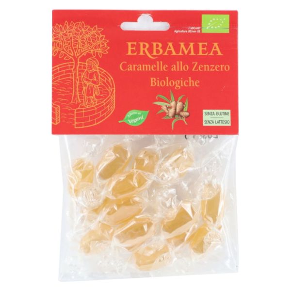 CARAMELLE ALLO ZENZERO BIOLOGICHE 50 G