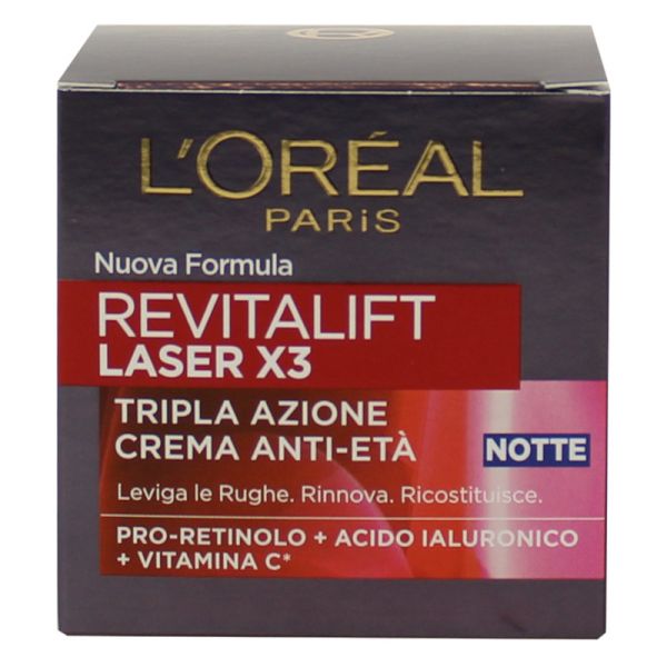 LOREAL REVITALIFT LASERx3 CREMA NOTTE ANTI-ETA 50 ML