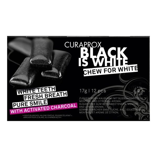 CURAPROX BLACK IS WHITE TO GO 12 PEZZI