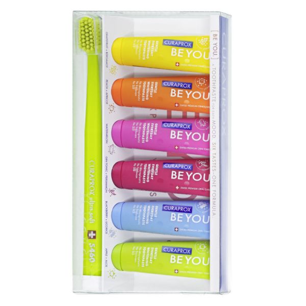 CURAPROX BE YOU MIXED SET 6 DENTIFRICI DA 10 ML + 1 SPAZZOLINO CS 5460
