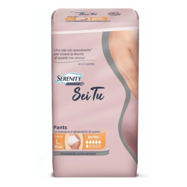 SERENITY PANTS ADVANCE SEITU EXTRA MUTANDINA LARGE 10 PEZZI