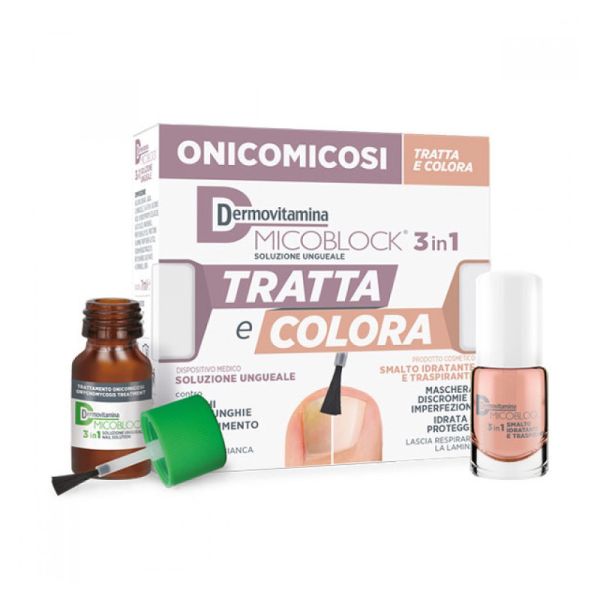 DERMOVITAMINA MICOBLOCK TRATTAMENTO MICOSI CON SMALTO 7ML + 5 ML