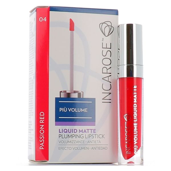 INCAROSE PIU' VOLUME LIQUID MATTE 04 PASSION RED