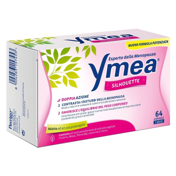 YMEA SILHOUETTE INTEGRATORE PER DIMAGRIRE DONNE MENOPAUSA 64 CAPSULE