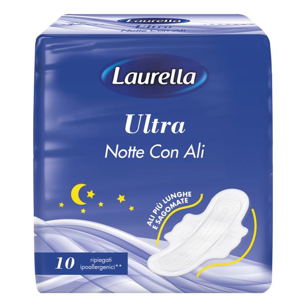 LAURELLA ASSORBENTE ULTRA SUPER NOTTE ALI 10 PEZZI