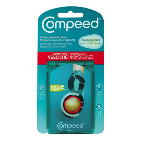 COMPEED CEROTTI PER VESCICHE PIANTA PIEDE SPORT 5 PEZZI