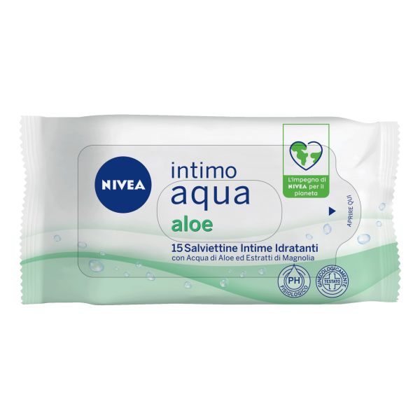 NIVEA INTIMO AQUA ALOE SALVIETTINE 15 PEZZI