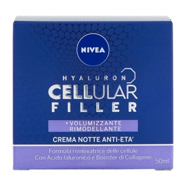 NIVEA HYALURON CELLULAR FILLER VOLUMIZZANTE CREMA NOTTE ANTI-ETA 50 ML