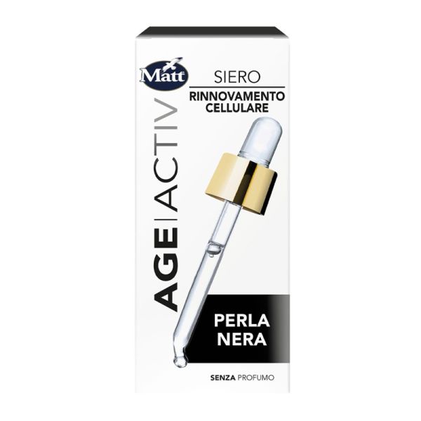 MATT AGEACTIV SIERO RINNOVAMENTO CELLULARE PERLA NERA 30 ML