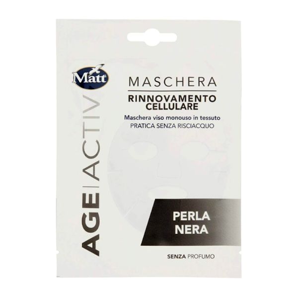 MATT AGEACTIV MASCHERA RINNOVAMENTO CELLULARE PERLA NERA 17 ML