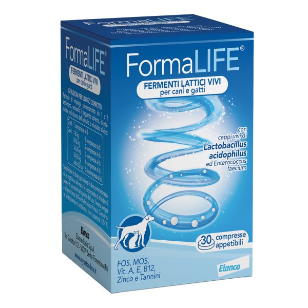 FORMALIFE FERMENTI LATTICI VIVI PER CANI E GATTI 30 COMPRESSE