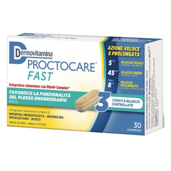 DERMOVITAMINA PROCTOCARE FAST 30 COMPRESSE