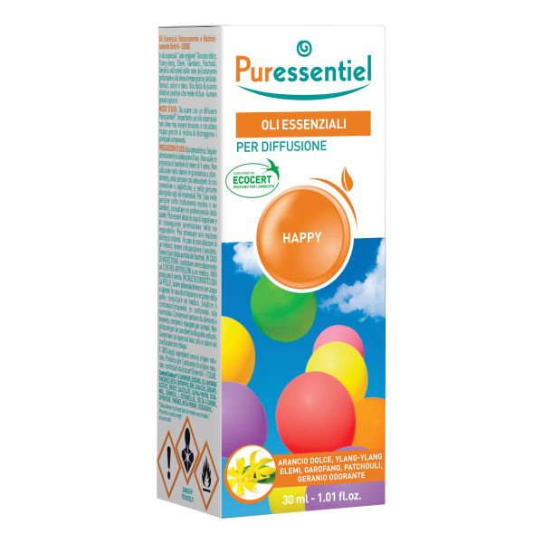 PURESSENTIEL HAPPY ECOCERT MISCELA PER DIFFUSIONE 30 ML