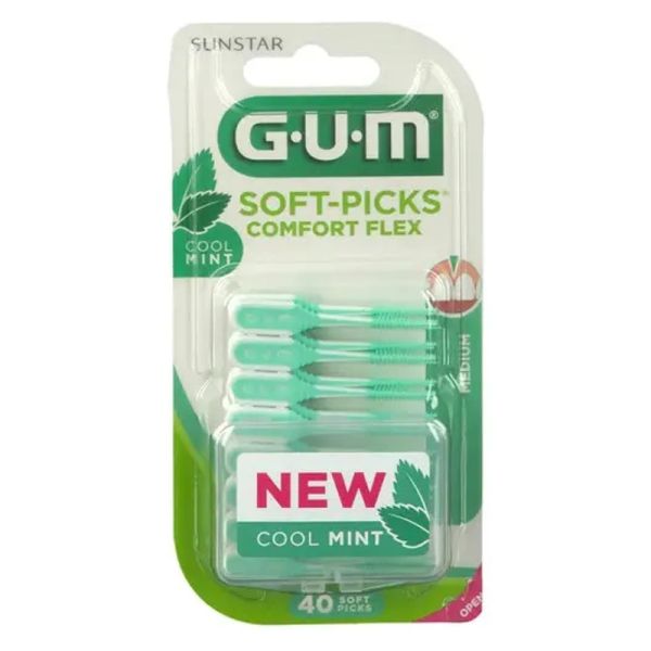 GUM SOFT PICK COMFORT FLEX COOL MINT REGULAR 40 PEZZI