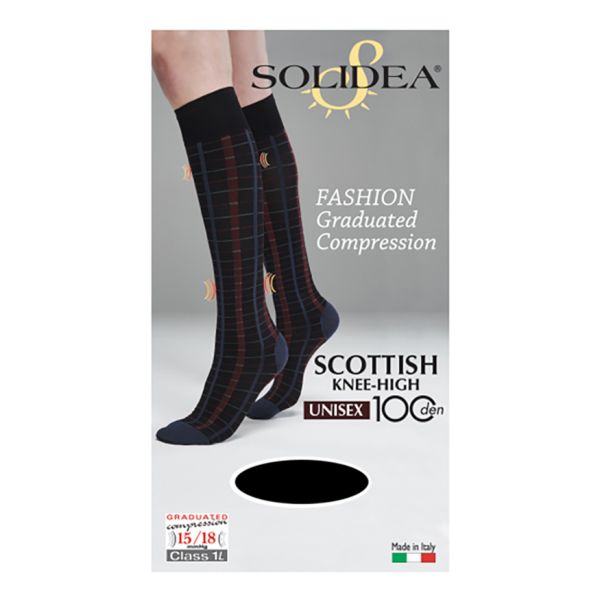 SCOTTISH KNEE-HIGH 100 GAMBALETTO NERO S