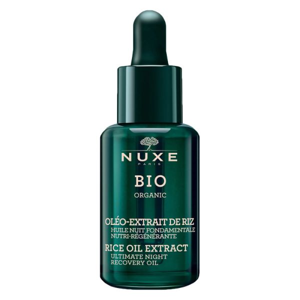 NUXE BIO ORGANIC OLEO EXTRACT RIZ OLIO NOTTE FONDAMENTALE NUTRIENTE 30ML