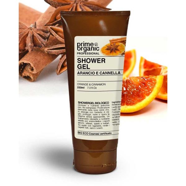 PRIME ORGANIC SHOWER GEL ARANCIO CANNELLA 250 ML