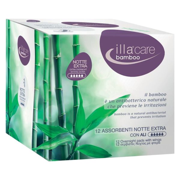 ILLA CARE BAMBOO ASSORBENTI NOTTE EXTRA 12 PEZZI