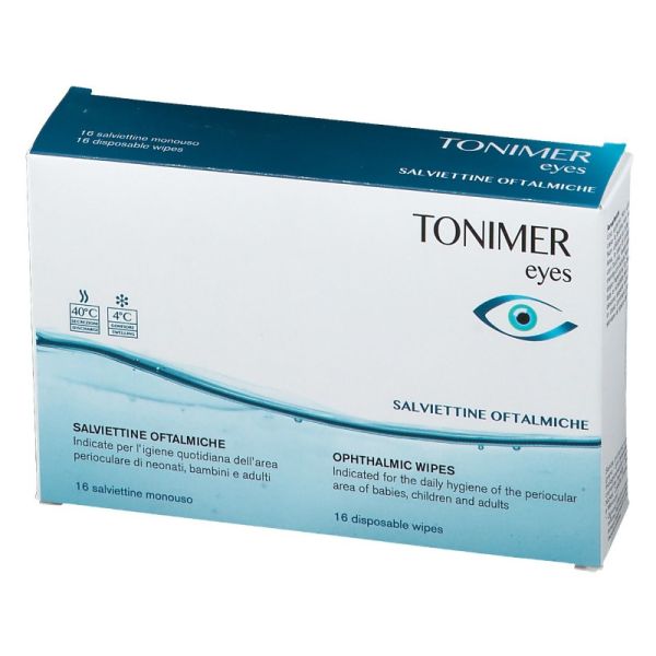 TONIMER EYES SALVIETTINE OFTALMICHE 16 PEZZI