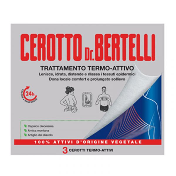 DR BERTELLI CEROTTO TERMO-ATTIVO 3 PEZZI