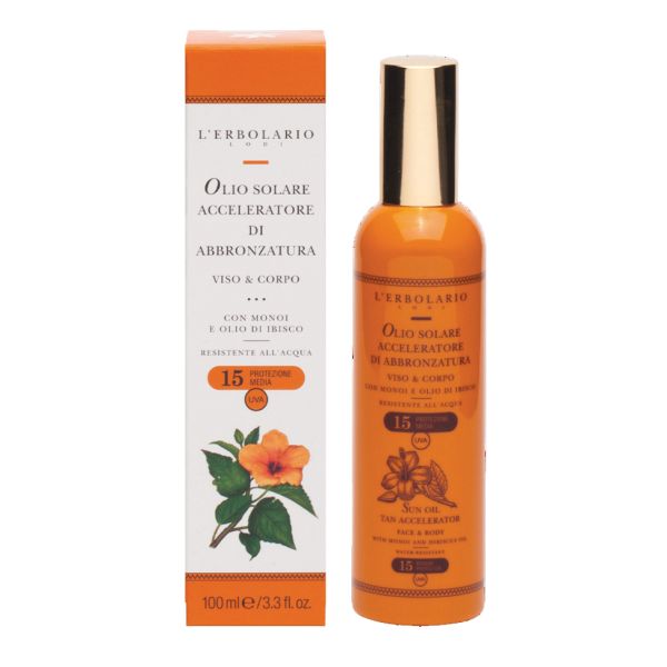 L'RBOLARIO OLIO SOLARE ACCELERATORE ABBRONZATURA SPF15 100 ML