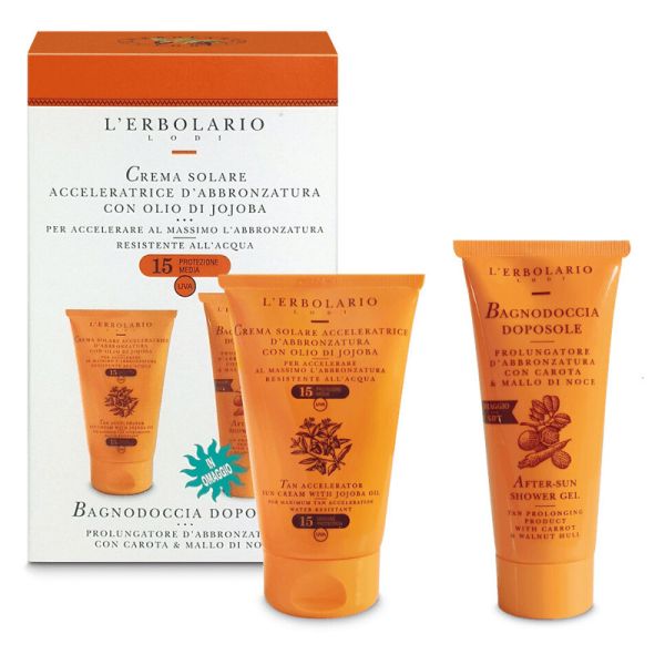 KIT SOLARE CREMA SPF15 + BAGNODOCCIA DOPOSOLE