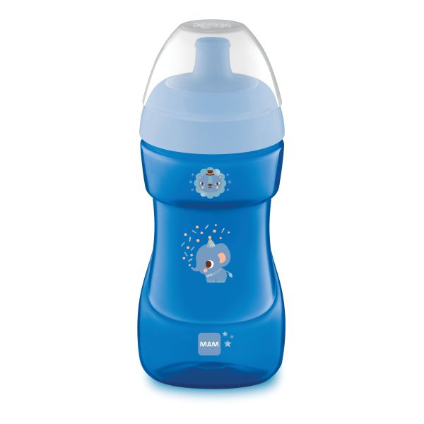 MAM TAZZA SPORTS 12+ BECCUCCIO RIGIDO MASCHIO 330 ML