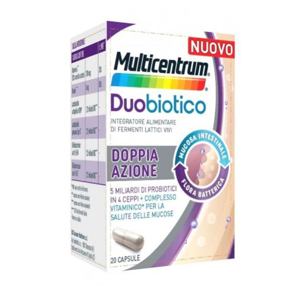 MULTICENTRUM DUOBIOTICO 20 CAPSULE