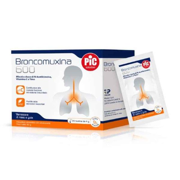 BRONCOMUXINA NAC600 NASO E GOLA 20 BUSTINE