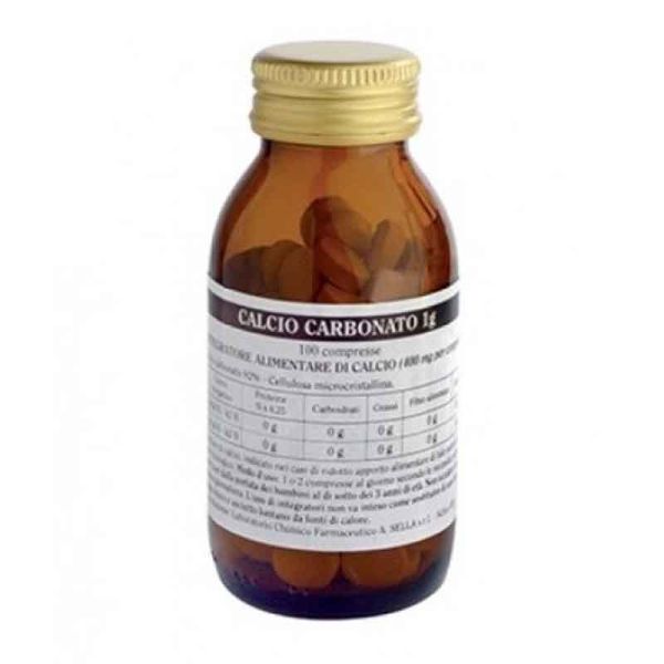 CALCIO CARBONATO 100 COMPRESSE 1G SELLA