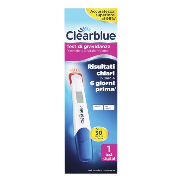 CLEARBLUE TEST GRAVIDANZA RILEVAZIONE PRECOCE 1 PEZZO