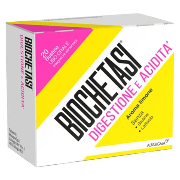 BIOCHETASI DIGESTIONE E ACIDITA' 20 BUSTE GRANULATO AROMA LIMONE