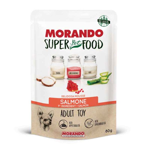 MORANDO MS CANE ADULT TOY MOUSSE SALMONE 80 G