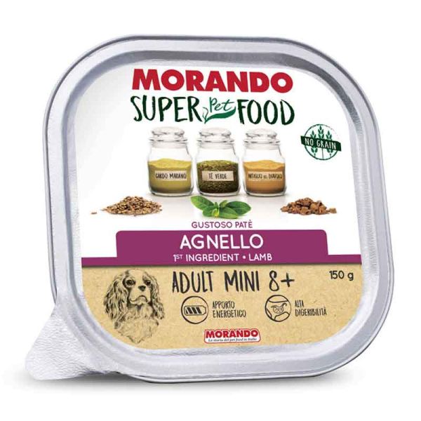 MORANDO MS CANE ADULT MINI 8+ PATE' AGNELLO 150 G